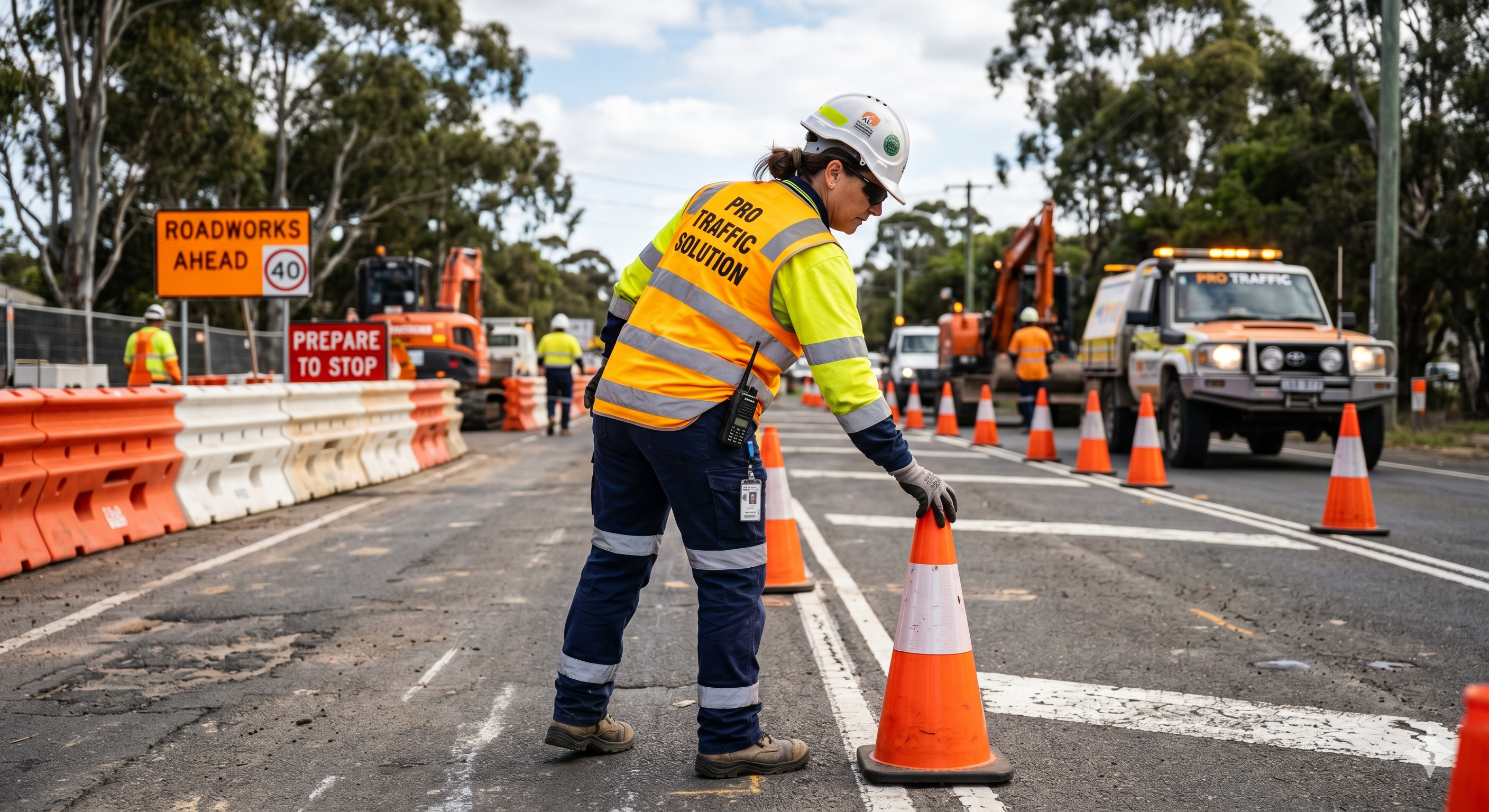 Traffic Controller Cone Pickup